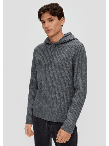 QS Strickpullover langarm in Grau