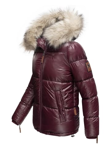 Navahoo Winterjacke Tikunaa in Weinrot