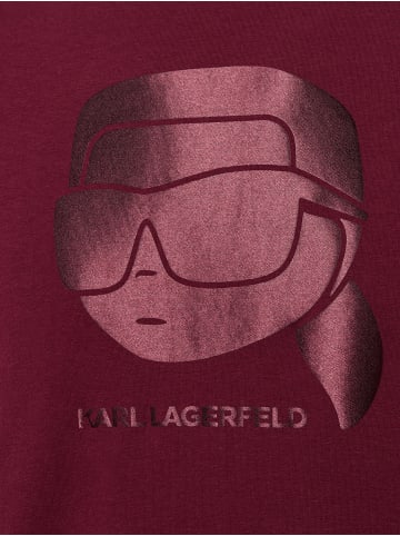 Karl Lagerfeld T-Shirt in bordeaux