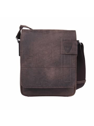 Strellson Schultertasche 'Richmond Jeremy in Dunkelbraun 20 x 23 x 6 cm'