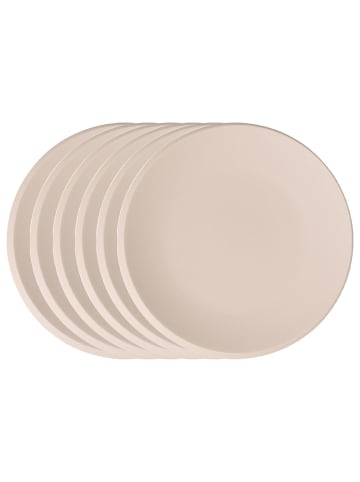 Villeroy & Boch 6er Set Speiseteller NewMoon in Beige ø 27 cm in beige