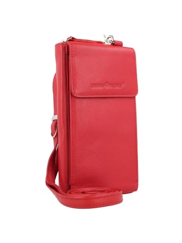 Greenburry Nappa Handytasche RFID Leder 8 cm rot