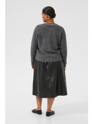 KAFFE curve Strickjacke KCroxia Regular fit in Grey Melange