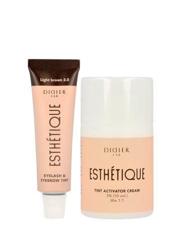 Didier Lab Augenbrauen- und Wimperntönung + Aktivator Augenbrauen 2er Set in light brown