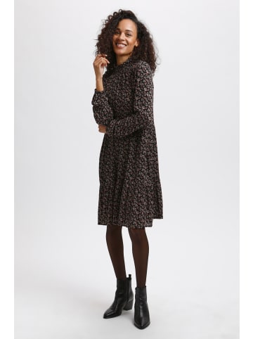 Kaffe Kleid KAsally Loose fit in Black/Brown/ Bedo Petit Flower