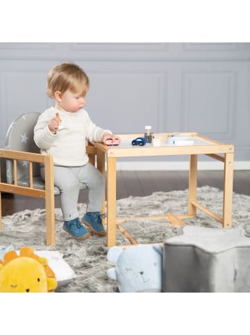 roba Kombi-Hochstuhl 'Little Stars' - wandelbar zu Tisch & Stuhl - Holz natur