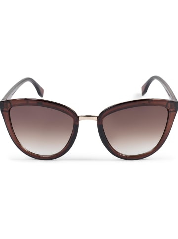 styleBREAKER Cateye Sonnenbrille in Braun / Braun Verlauf