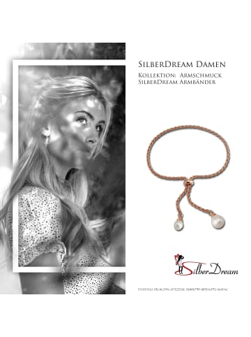 SilberDream 925 Silber, vergoldet (Roségold 333) Damen SilberDream Armbänder bis ca. 25cm