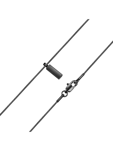 True Rebels Kette aus Edelstahl in schwarz