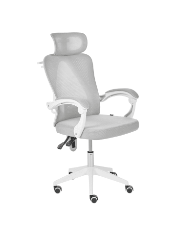 Beliani Bürostuhl SERANEV in Grau/Weiß - (W) 60 x (H) 115 x (L) 60 cm