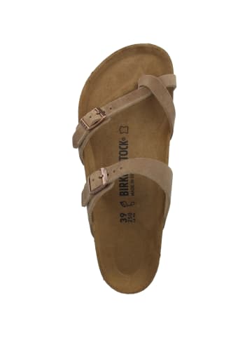 Birkenstock Zehensandale Mayari geöltes Nubukleder normal in braun