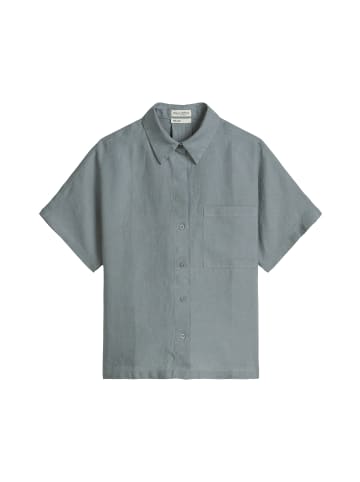 Marc O'Polo Kurzarm-Leinenbluse regular in Quiet Sea