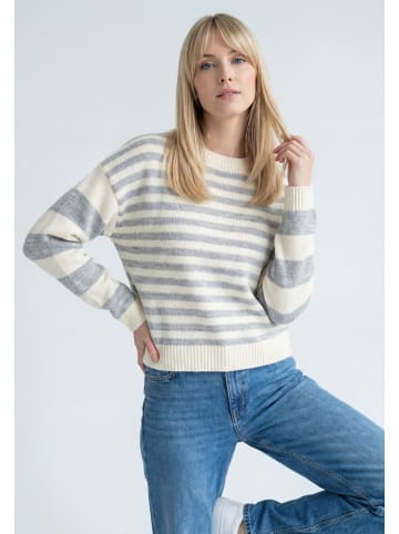 mimo Women Sweater in GREY STRIPED