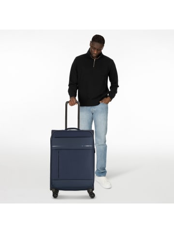 Jump Monthélys 4 Rollen Trolley 67 cm mit Dehnfalte in dark blue