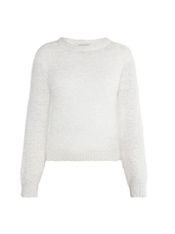 Usha Damen Strickpullover in Wollweiss