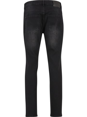 2Y Premium 2Y Premium 2Y LEONARDO RIPPED SLIM FIT JEANS in black