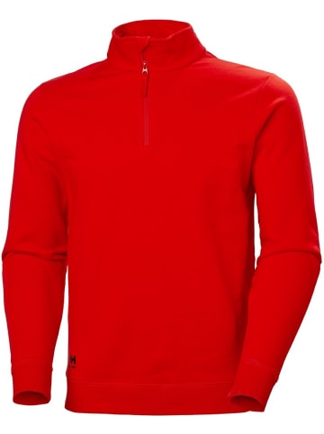 Helly Hansen Pullover "Manchester Half Zip Sweatshirt" in Rot