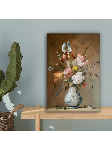 MuchoWow Leinwand bilder Blumenvase (BxH)