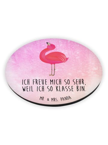 Mr. & Mrs. Panda magnet Flamingo Stolz mit Spruch in Aquarell Pink