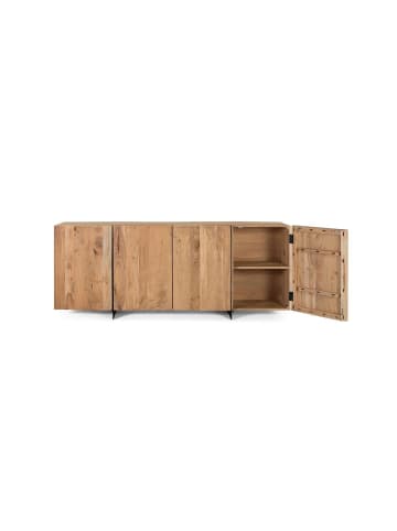 Giner y Colomer Rustikales Sideboard aus Metall aus Akazie und natürlicher Eleganz in Brown