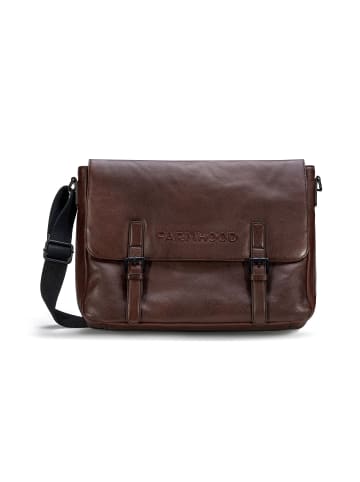 Farmhood Memphis Aktentaschen Messenger Leder 38 cm Laptopfach in dark brown