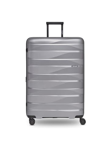 Bergpfeil Travel 4-Rollen Trolley L 75 cm mit Dehnfalte arctic silver metallic