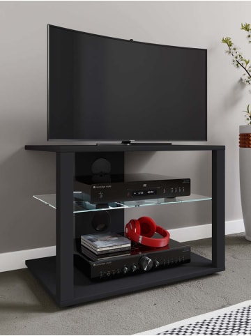 ebuy24 TV Tisch FolasL 8 Schwarz 60 x 41 cm