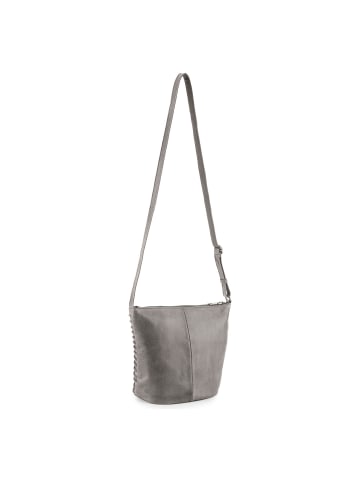FREDs BRUDER Riffelinchen Umhängetasche Leder 23 cm grey