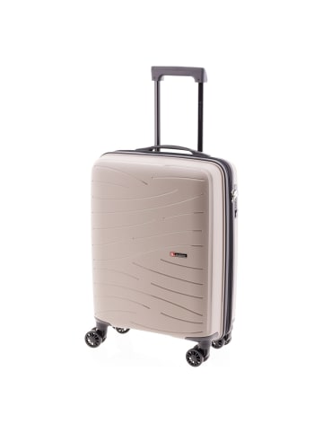 Gladiator 1700 4 Rollen Kabinentrolley 55 cm mit Dehnfalte beige