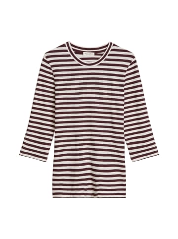 Marc O'Polo Gestreiftes T-Shirt regular in Dark Red