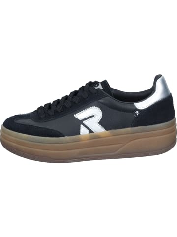rieker Sneakers Low in schwarz/schwarz/silver