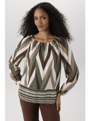 Aniston SELECTED Schlupfbluse in beige-braun-camel-oliv