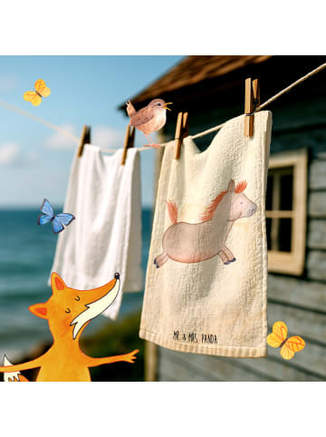 Mr. & Mrs. Panda Gästehandtücher Pferd Springen ohne Spruch in Vintage