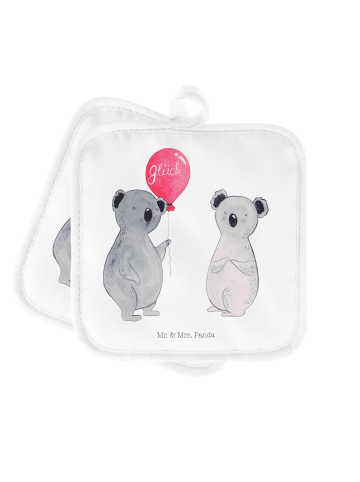Mr. & Mrs. Panda Topflappen Koala Luftballon ohne Spruch in Weiß
