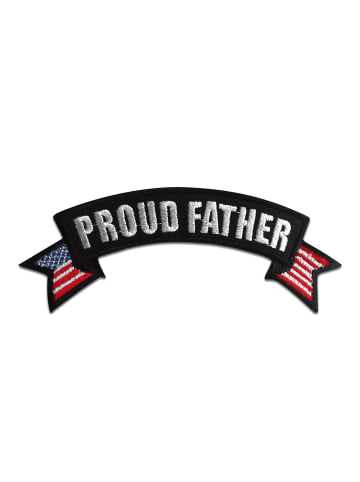 Catch the Patch Proud Father UsaApplikation Bügelbild inSchwarz