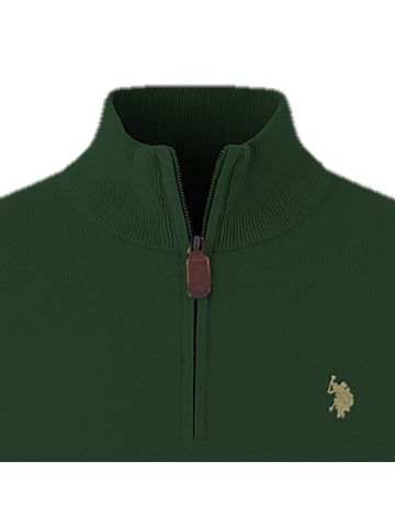 U.S. Polo Assn. Strickpullover 1er Pack in Dunkelgrün