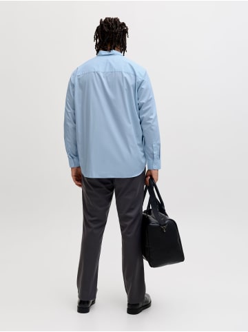 JACK & JONES PLUS Freizeithemd in Cashmere Blue