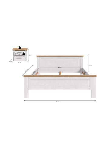 ebuy24 Schlafzimmer-Set Verona (2-teilig) Lärche 245 x 209 cm