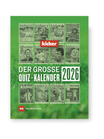Delius Klasing Kalender - Der große kicker Quiz-Kalender 2026