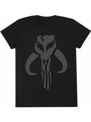 Star Wars T-Shirt "The Mandalorian Distressed Crest T-Shirt" in Schwarz