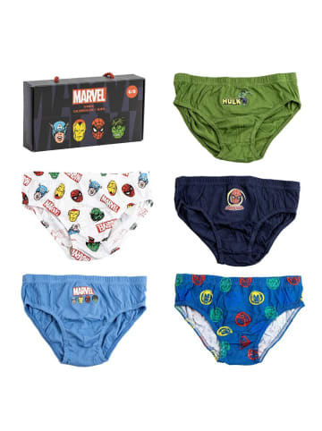 Marvel Heroes Unterhosen Kinder 5er Pack Slips Single Jersey 4/5 Jahre
