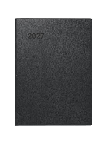 BRUNNEN Taschenkalender 731 10x14cm 1 Woche/2 Seiten Kunststoff schwarz 2027