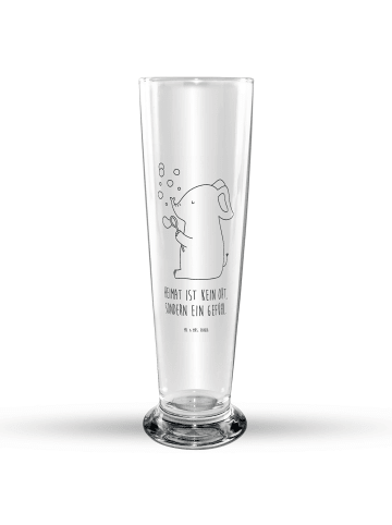 Mr. & Mrs. Panda Bierglas Elefant Seifenblasen mit Spruch in Transparent