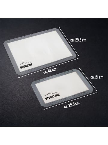 Stoneline Silikon Backmatte 29,5x21 und 42x29,5 cm Set 2-teilig in Grau