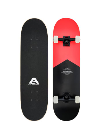 Apollo Skateboard Kinder und Erwachsene " Red Board " in rot-schwarz