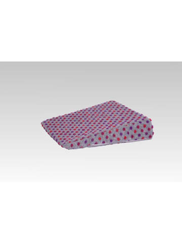 Linke Licardo Keilkissen Therapiekeil Wolle Noppen 40 x 40 x8/1 cm in silber