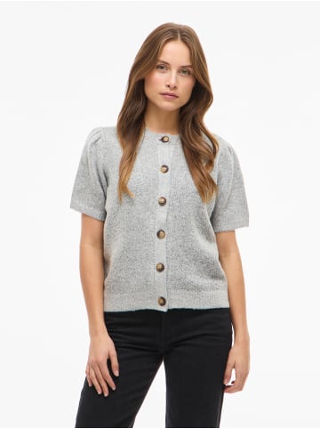 Vila Strickjacke in Medium Grey Melange