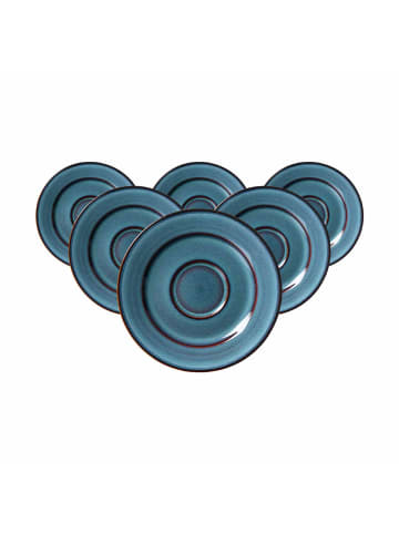Ritzenhoff & Breker 6er Set Kaffeeuntertassen Bali in Blau ø 15,5 cm in blau