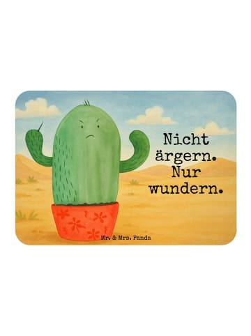 Mr. & Mrs. Panda Kühlschrankmagnet Kaktus Wut Design mit Spruch in Weiß
