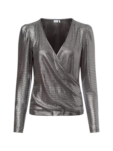 NÜMPH Langarmshirt NUSimma in silber